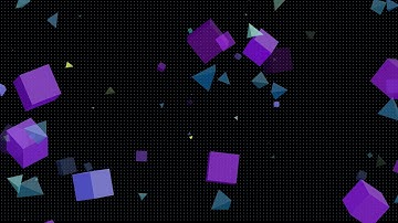 3D Triangle Box Animation Background