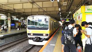 E231系B31編成、4連で三鷹駅来る！