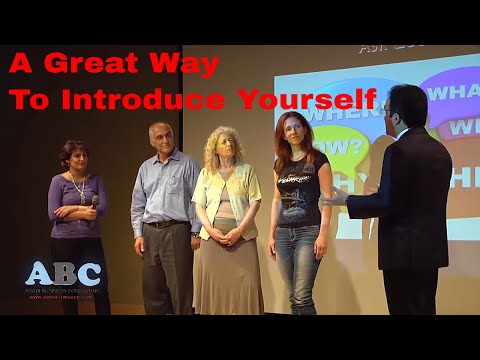 A great way to introduce yourself