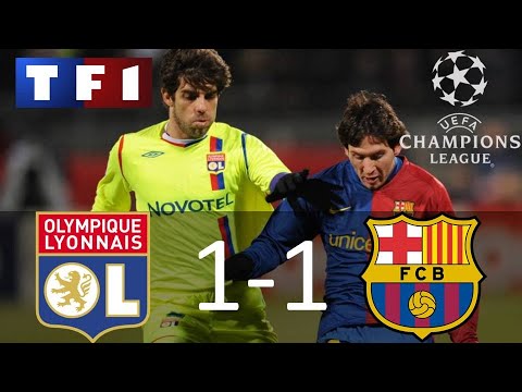 OL 1 1 Barcelone 8ème De Finale Aller Ligue Des Champions 2008 2009 TF1 FR 