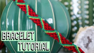 WATERMELON BRACELET TUTORIAL [CC] || Friendship Bracelets