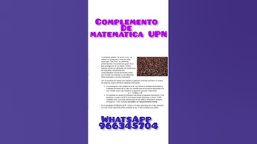 Examen final complemento de matemática UPN