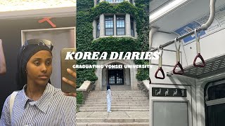 KOREA DIARIES 🎓: GRADUATING YONSEI UNIVERSITY, painting cafe, finals, nights at Han river