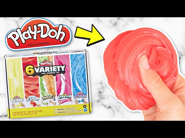 Play-Doh 6 Variety Texture Pack Scented Slime Kit For Boys and Girls 
