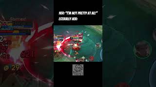 Her: "I'm not Pretty at all", Also Her:  #recklesstz  #mlbb  #mobilelegends  #shorts