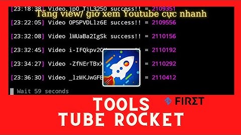 Tool Tube Rocket | Hướng dẫn cày xu app Tube Rocket tăng view, giờ xem Youtube cực nhanh 2021