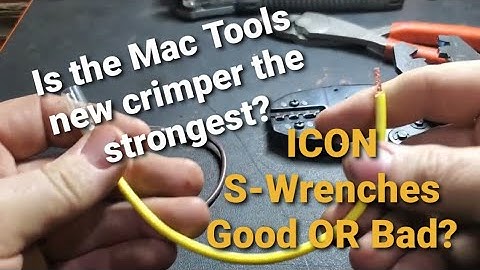 Review and Tool Haul - ICON S-Wrenches and Mac Tools Crimper.