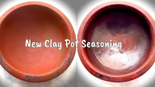 Simple Method To Season A New Clay Pot | Mud or Clay Pot Seasoning on a Gas Stove | Season A Mud Pot