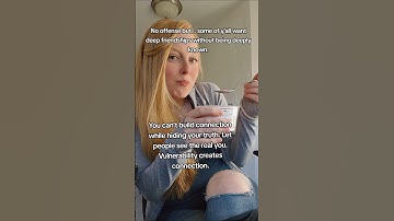 Vulnerability creates connection #RealFriendship #Vulnerability #MentalHealth