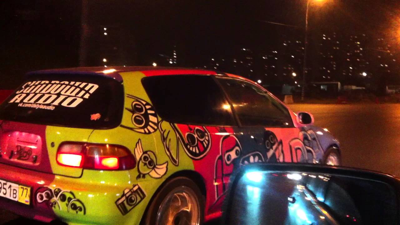 Первый выезд Civic D style audio