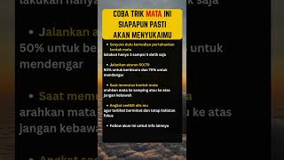 Lakukan trik mata ini di jamin semuanya pasti akan menyukaimu