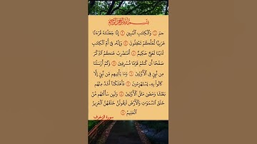 القرآن الكريم سورة الزخرف خالد الجليل #القرآن_الكريم #راحة_نفسية #اطمئن