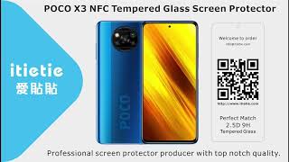 POCO X3 NFC Tempered Glass Screen Protector Perfect Match