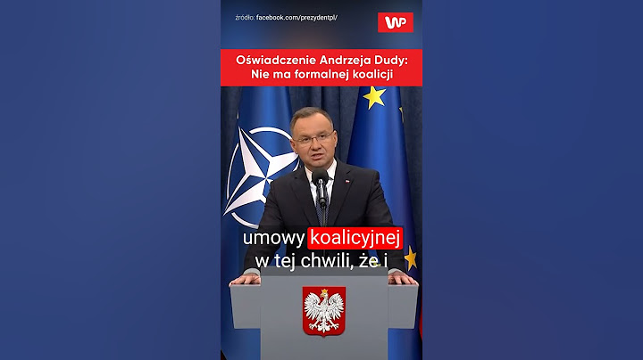 Andrzej Duda: Nie ma formalnej koalicji. "Mamy 2 kandydatów" #shorts