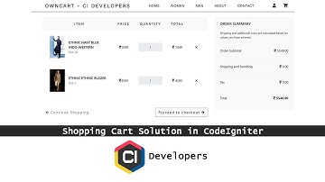 Owncart - CodeIgniter Shopping Store | CI Developers