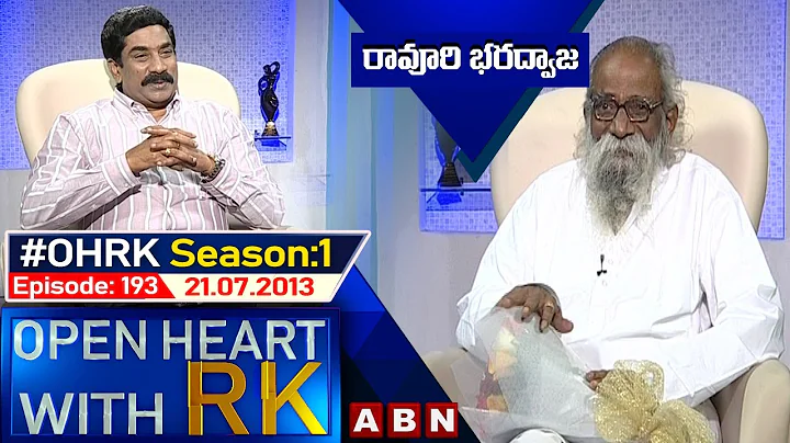 Ravuri Bharadhwaja Open Heart With RK | Season:1 -...