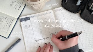 a weekend in my notebooks | 04.28 - 04.30