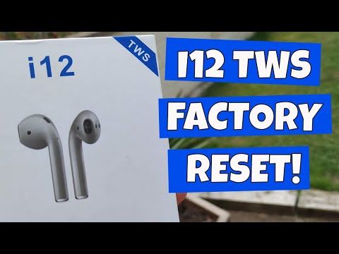 I12 TWS Blue Stripe Factory Reset & Charging Fix