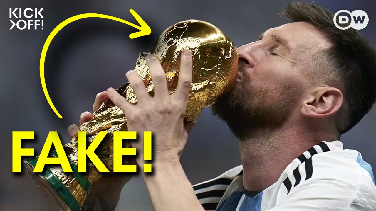 WHY Messi lifted a fake World Cup trophy 