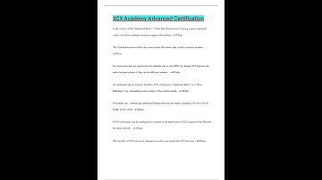 3CX ACADEMY ADVANCED CERTIFICATION 62 QUESTIONS WITH 100 CORRECT ANSWERS VERIFIED LATEST UPDATE