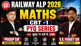 Railway ALP CBT-1 2026 | RRB Maths PYQ Series - 03 | Complete Maths | V. K. Pandey Sir | KAUTILYA GS
