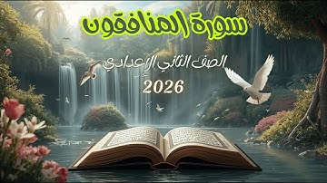 سورة المنافقون للصف الثاني الإعدادي - القرآن الكريم سورة المنافقون الصف الثاني الإعدادي