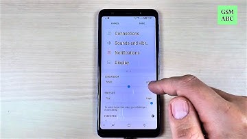 Samsung A7 & A9 (2018) - FONT SIZE (How to Change)