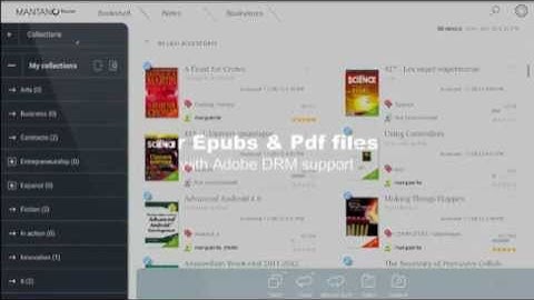 Mantano Ebook Reader Premium : Reading and Annotating