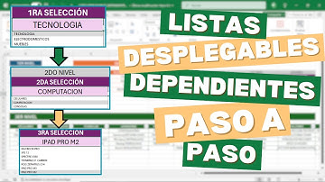 COMO HACER LISTAS DESPLEGABLES DEPENDIENTES EN EXCEL EN EXCEL #Excel #Exceltips #Exceltutori