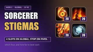 Aion 2 Sorcerer Stigma Guide: Which 4 and How Far to Level (Global)