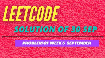 Partition to K Equal Sum Subsets || 30 September leecode week 5 solution || today leetcode solution
