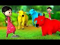     3 color cows story  3d tamil moral stories  jojo tv tamil stories