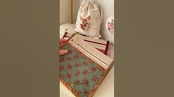 How to sew a clear zipper pouch. Video tutorial release soon! ❤️ #sewing #sewingtutorial