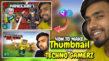 😍Make Thumbnail Like TECHNO GAMERZ (Secret Revel😱)
