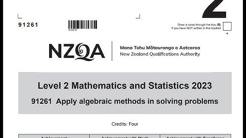 2023 NCEA Level 2 Algebra Full Walkthrough