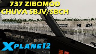 X Plane 12 - 737  Zibomod - Joinville \ Chapecó