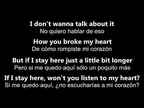 I Don't Want To Talk About It No Quiero Hablar De Eso ~Rod Stewart- Letra En Inglés Y Español
