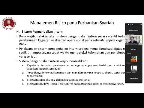 Manajemen Risiko Lembaga Keuangan Syariah (Part 5) | ITB Ahmad Dahlan