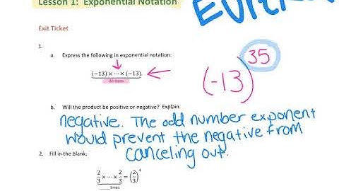 STS Math 8.1.1 Exponential Notation