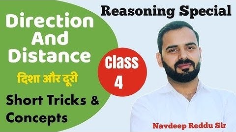 Direction & Distance || Class-4 || By Navdeep Reddu Sir || For HSSC CET 2023, DSSSB, KVS ||