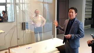 高科技展示間！ 智能膜電控玻璃未來城市科技台灣鋼鐵人 