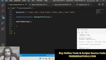 Angular 14 Project to Show List Data in Material Dialog Popup Window on Button Click in TypeScript