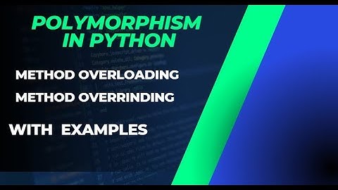 Polymorphism in Python| Method Overloading | Method Overriding | OOPs #learnpython @VR-Universe