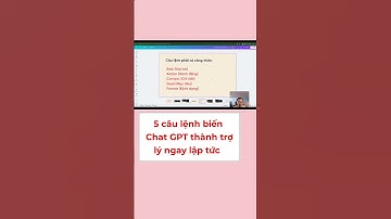 5 câu lệnh biến Chat GPT thành trợ lý ngay lập tức  #freelancer #chatgpt #ai