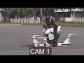 Insane manned drone bike crash in dubai