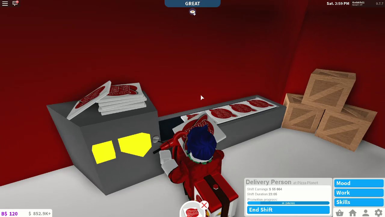 Bloxburg pizza delivery bot