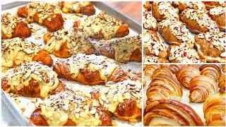 طريقة تحضير كرواصون بكريمة اللوز بحال ديال المخبزات الراقية/almond croissants