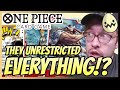 One piece card game they unrestricted everything