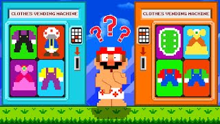 Mario Will Choose CLOTHES from the Vending Machine ?! | Game Animation