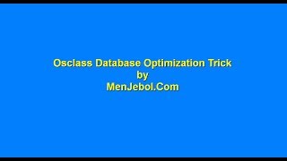 Osclass Database Optimization for Boost Website Speed